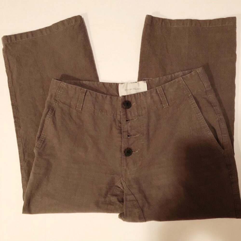 Brochu Walker Pruitt army green capri pants